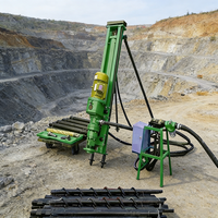 Petite foreuse électrique portable haute productivité pour l'exploitation minière, machine de forage de trous de dynamitage en pente avec moteur 4KW