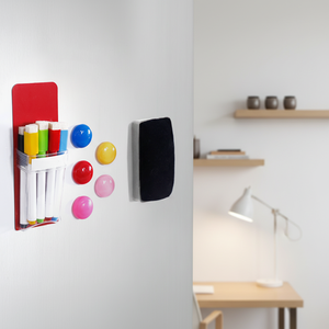 Tableau blanc magnétique en acier inoxydable de style Art Déco de marque UCI, organisateur mural en plastique pour salle de bain, type sol, vente en gros - Product Image 3