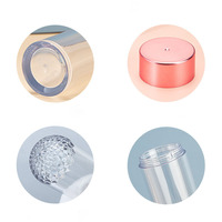 Flacon cosmétique personnalisé avec bouchon or rose 50ml/75ml/80ml/100ml, flacon vide en PET pour lotion, shampoing, poudre libre