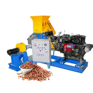 E.P Factory Direct High Efficiency Price Good Selling New Design Good Quality Pet Food Fish Feed Pellet Making Extruder Machine