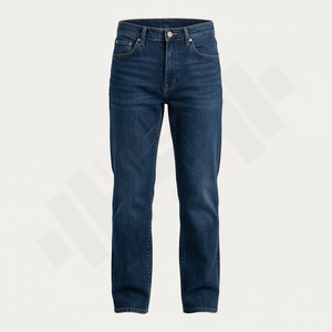 Nouveau Jean Vintage Homme Hiver 2025 Coupe Droite en Denim 100% Coton Haute Qualité Personnalisable Bouton Printemps Vente en Gros OEM - Product Image 1