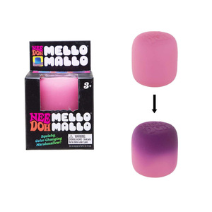 Boule de sucre cylindrique à presser Needoh, changeant de couleur à la lumière. Balle sensorielle anti-stress. 3 couleurs disponibles - Product Image 2
