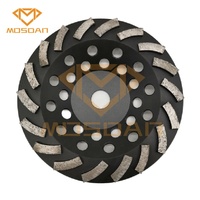 Meule de coupe Turbo diamant de 7 pouces avec 18 segments pour bord de béton