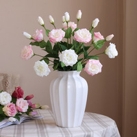 Nouvelle fleur artificielle haut de gamme au toucher réel, hydratante, en forme de ballon, pour la décoration intérieure, arrangement floral, fleur de simulation en forme de ballon