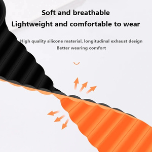 สายรัดแม่เหล็กสำหรับนาฬิกาเสี่ยวมี่ วอทช์ 5 สายซิลิโคนแบบนุ่มสำหรับเปลี่ยน สายรัดข้อมือแบบสปอร์ต - Product Image 4