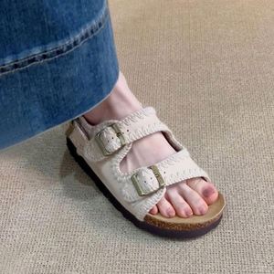 Premium Thick Platform Birken Style <b>Flat</b> <b>Sandals</b> Elegant Ladies Roman Beach Footwear Suitable for Dress Collocation Seaside - Product Image 4
