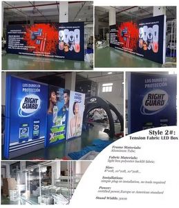Easy Assemble Foldable Illuminated Display Stand Custom Photo Print Wedding Conference Exhibition Decoration <b>Light</b> <b>Box</b> - Product Image 3