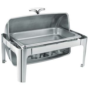 Chauffe-Plat Professionnel en Acier Inoxydable 9L avec Couvercle Roulant pour Buffet et Restauration Hôtelière - Product Image 3