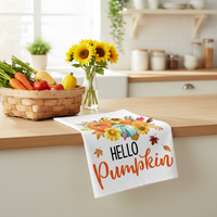 Serviettes de cuisine gaufrées en microfibre absorbantes à séchage rapide, personnalisées avec impression numérique, et sets de table – Vente en gros 2025