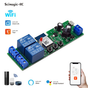 F0502/f0503 tuya nhà thông minh 2CH Wifi động cơ về phía trước đảo ngược chuyển đổi DC 110V 220V,<span class=keywords><strong>2</strong></span> kênh mô-đun tiếp sức, Alexa bằng giọng nói điều khiển từ xa - Product Image 6