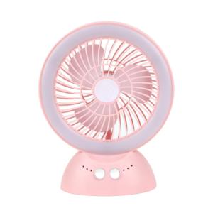 Ventilador de Mesa Solar de 6 Pulgadas con Puerto USB, Batería de Litio Recargable, Clasificación IP67, Luz LED, Uso de Emergencia para Camping con Panel Solar - Product Image 1