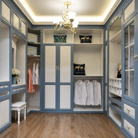 Armoire de chambre à coucher moderne en bois avec tiroirs et miroir, armoire de rangement à 4 portes, meubles de chambre à coucher pour la maison et l'hôtel