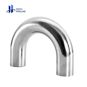 Sanitary Stainless Steel 304/316 Bend Tube Pipe Welding Elbow 180 90 Degree Handrail Elbow plumbing materials elbow