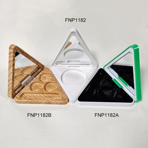 Envase de Maquillaje para Rubor, Estuche Compacto Triangular para Rubor con Espejo - Product Image 3