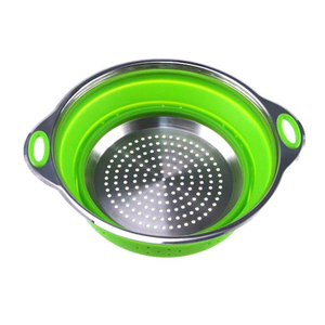 Tốt Nhất Lớn Ráp Silicone Lưới <span class=keywords><strong>Colander</strong></span>/Lọc Với Thép Không Gỉ Cơ Sở Xử Lý - Product Image 1