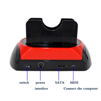 Estación de Acoplamiento USB a IDE/SATA para Discos Duros, Carcasa Todo en Uno de 2.5/3.5 Pulgadas para Mac/PC, Material PU, Molde Privado, en Stock