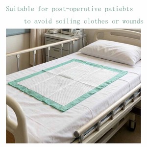 แผ่นรองซับฉี่แบบใช้แล้วทิ้งสำหรับผู้ใหญ่ ขนาด 60*90 ซม. ผลิตจากเยื่อฟลัฟฟ์ย่อยสลายได้ทางชีวภาพ สำหรับโรงพยาบาลและพยาบาล - Product Image 6