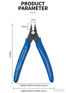 Hand <strong>Tools</strong> Electrical Wire Cutters Cutting Pliers Nipper Anti-slip Rubber Mini <strong>Mult</strong> Fiunctional Diagonal Pliers - Product Image 5