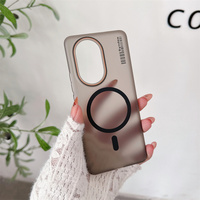 Coque de téléphone magnétique en PC rigide semi-transparente anti-traces de doigts de la marque Syndee pour One Plus 15T/15R/13T/13R/12