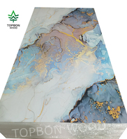 Impression 3D PVC marbre feuille alternative panneau mural pour décoration intérieure panneau de fond