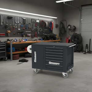 Gabinete de herramientas rodante Fasano Tools con 14 cajones, de alta resistencia, para almacenamiento en garaje, con ruedas, para reparación de automóviles. - Product Image 3