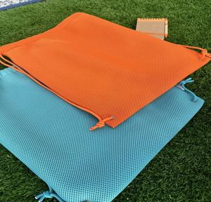 Factory Price Custom logo Mesh Bag Nylon <b>Draw</b> String <b>Storage</b> Bag Sandwich Mesh Drawstring Bag - Product Image 4