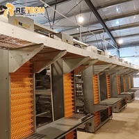 Cages automatiques pour poules pondeuses pour la production d'œufs à haute densité en élevage avicole