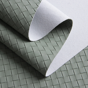Cuir synthétique PVC écologique 1,2 mm à motif animal tissé, texture texturée, avec support tricoté, pour sacs décoratifs et <span class=keywords><strong>literie</strong></span> imperméables - Product Image 1