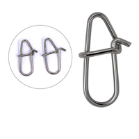 RUNTOO – connecteur de hameçon de pêche à pression japonais en acier inoxydable, baril pivotant, boutons de sécurité, matériel Terminal de pêche