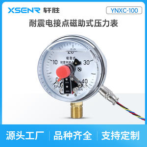 Manomètre analogique Ynxc 100 à assistance magnétique, résistant aux chocs, 100 mm, précision 1,6, connexion filetée, fabriqué à Suzhou - Product Image 5