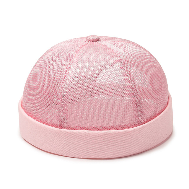 New Men's and Women's Brimless Melon Skin Hat Hip-hop Light Board Casual Mesh Fashion Breathable Hat
