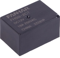 Relais industriel FH50-2CT-DC12V, disposition de contacts 2C, conforme RoHS