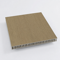 Panneau en aluminium alvéolaire personnalisé, écologique, imitation bois de chêne clair, résistant au feu et à l'humidité, garantie 5 ans