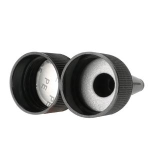 Sell HDPE Bottle 100ml 150ml 200ml 250ml Black Plastic Bottle Liquid <b>Container</b> with Pointed Mouthed Lid - Product Image 4