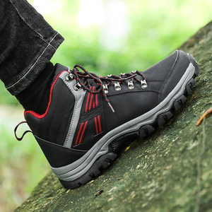 Zapatos de Senderismo para Hombre de Talla Grande, Parte Superior Alta, Deportes al Aire Libre, Antideslizantes, Impermeables, Forro de Cuero Genuino, Zapatos Casuales - Product Image 6