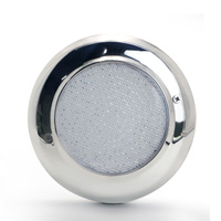 Vente en gros d'usine, lumière de piscine en acier inoxydable 316ss, 12W/18W AC/DC 12V IP68 LED avec télécommande, utilisation intérieure/extérieure