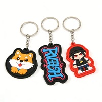 Llavero de goma personalizado de dibujos animados y anime, muñecos de chocolate, llavero de silicona 3D de PVC Kawaii, en stock al por mayor