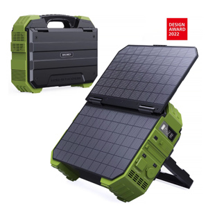 Estación de Energía Portátil de Litio de Grado Militar de Alta Potencia 1600W con Paneles Solares Integrados, Inversor de Onda Pura para RV y Cigarrillos - Product Image 2