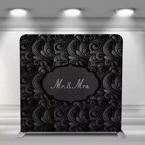 8x8ft đôi hai mặt <span class=keywords><strong>Backdrop</strong></span> in ấn căng thẳng vải Photo Booth <span class=keywords><strong>Backdrop</strong></span> Foto nền cho nhiếp ảnh trở lại thả đứng - Product Image 2