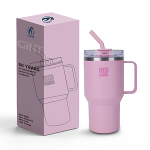 RED EARTH Nuovi Arrivi: Tazza Termica da 27oz e 40oz, Vendita all'Ingrosso, Design alla Moda con Coperchio e Cannuccia, Tazza in Acciaio Inox a Doppia Parete per Viaggi - Product Image 1