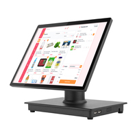 POS-терминал для кинотеатров с 15-дюймовым LED-дисплеем и 9,7-дюймовым LED-дисплеем для покупателя, вращение на 360 градусов