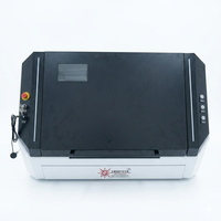 Mini découpeuse laser à fibre 4040 1500W, machine CNC haute vitesse pour métal, acier inoxydable, MDF, acrylique, contreplaqué - Refroidie par air, de type banc de travail