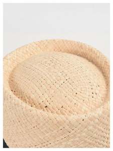 Sombrero de Paja Natural para Mujer, Diseño a Rayas, para Playa, Sol, Viajes, Pesca, Uso Diario Informal al Aire Libre, Novedad de Verano 2024 - Product Image 6