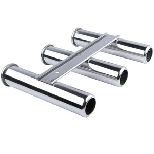 Support de canne à pêche en acier inoxydable à 3 tubes pour cannes à pêche embarquées - Product Image 4