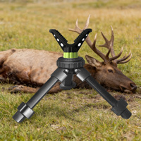 OEM Hauteur réglable 360° °   Mini trépied court en aluminium à tête rotative pour la chasse et le tir