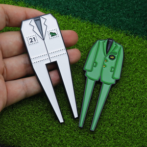 Marqueur de balle de golf au design créatif de veste verte, meilleur cadeau pour le parcours de golf, support de marqueur de balle de golf, ensemble cadeau de golf - Product Image 4