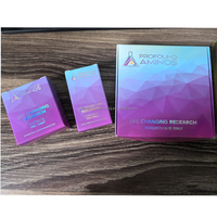 Boîte d'emballage de luxe NW30 en papier violet avec impression UV, hologramme brillant, pour flacon de 3 ml, impression d'étiquettes 10iu