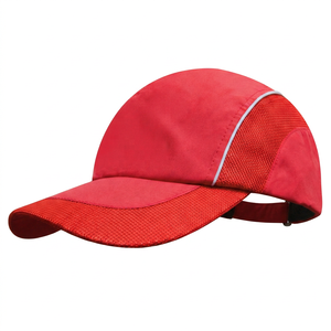 Red Mesh Baseball <b>Cap</b> 6-Panel Adjustable Unisex Sporty Outdoor Spring Summer Breathable Waterproof Hat - Product Image 1