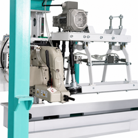 Machine multifonction entièrement automatique contrôlée par PLC, sans intervention humaine, pour l'ensachage, le pliage et la couture de papier alimentaire ouvert de 25-50 kg