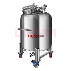 300l 500l paslanmaz çelik kap depolama alkol/Lucca yağ/soya yağı ve koku sıvı depolama tankı karıştırma mikseri
